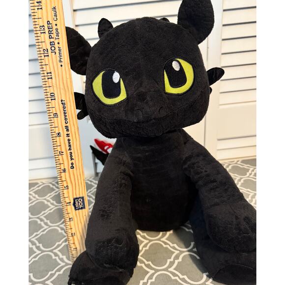 Build-A-Bear How to Train Your Dragon Toothless Plush 15” Black Toy Gift Animal - Picture 9 of 13
